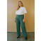 VERO MODA CURVE wide leg high waist casual broek groen