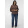 VERO MODA CURVE blouse Plus Size met stippen - bruin