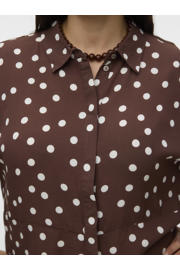 thumbnail: VERO MODA CURVE blouse Plus Size met stippen - bruin