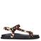 Sacha sandalen met koeienprint bruin