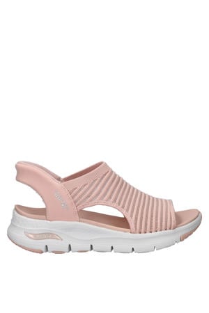 Hands Free Slip-In Arch Fit chunky sandalen lichtroze