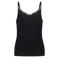 America Today mouwloze top rib gebreid zwart