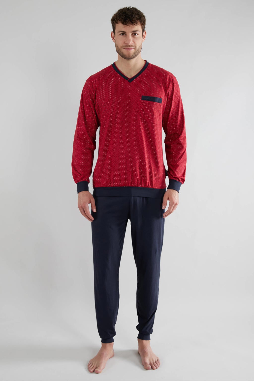 Götzburg pyjama set - rood/donkerblauw