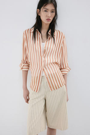 gestreepte blouse oranje
