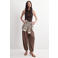 Mango top rib gebreid donkerbruin