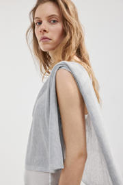 thumbnail: Mango poncho lichtgrijs