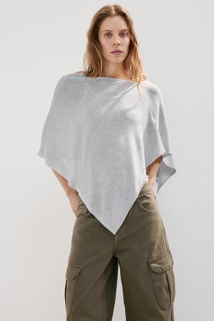 poncho lichtgrijs