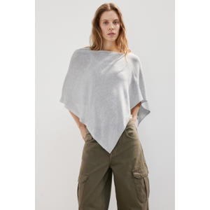 poncho lichtgrijs