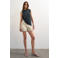 TOPSHOP straight regular waist cargo short ecru