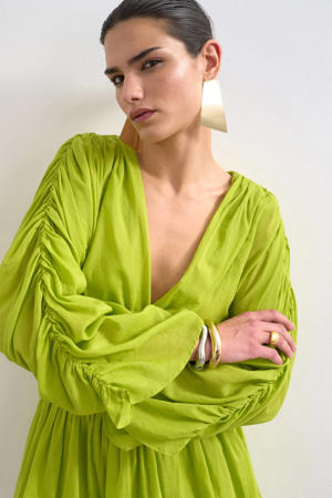 mini jurk - limegroen
