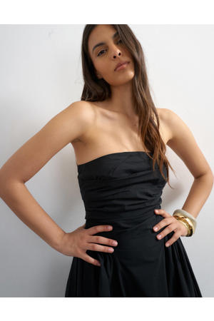 off shoulder jurk zwart