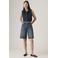 Levi's denim wide leg regular waist short dark blue denim