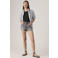 Levi's regular high waist denim short grey denim