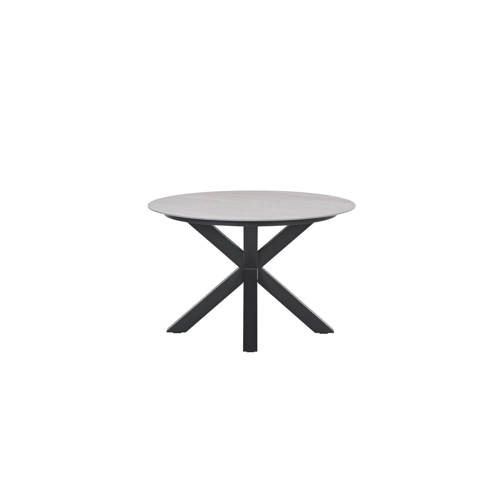 Garden Impressions Lowland tafel - Ø120 cm - carbon black - Centostone Napoli sand afbeelding