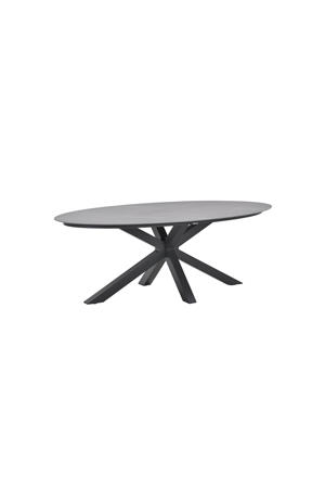 Scotland tafel - 230x115 cm - carbon black - Centostone Napoli grey