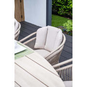 thumbnail: Garden Impressions  Edison tafel ovaal - 180x115 cm -taupe -light teak Vironwood Edison tafel ovaal - 180x115 cm -taupe -light teak Vironwood