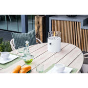 thumbnail: Garden Impressions  Edison tafel ovaal - 180x115 cm -taupe -light teak Vironwood Edison tafel ovaal - 180x115 cm -taupe -light teak Vironwood