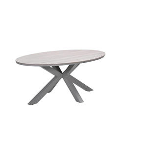 Edison tafel ovaal - 180x115 cm -taupe -light teak Vironwood Edison tafel ovaal - 180x115 cm -taupe -light teak Vironwood