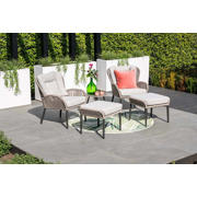 thumbnail: Garden Impressions Andorra fauteuil - incl.  voetenbank