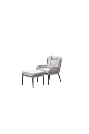 Andorra fauteuil - incl.  voetenbank 