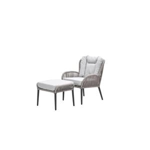 Andorra fauteuil - incl. voetenbank
