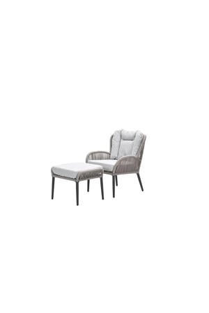 Andorra fauteuil - incl. voetenbank