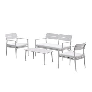 Morella loungeset - 4-delig - taupe - valley sand