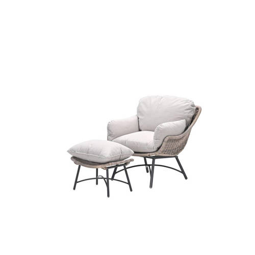 Garden Impressions Logan fauteuil inclusief voetenbank afbeelding