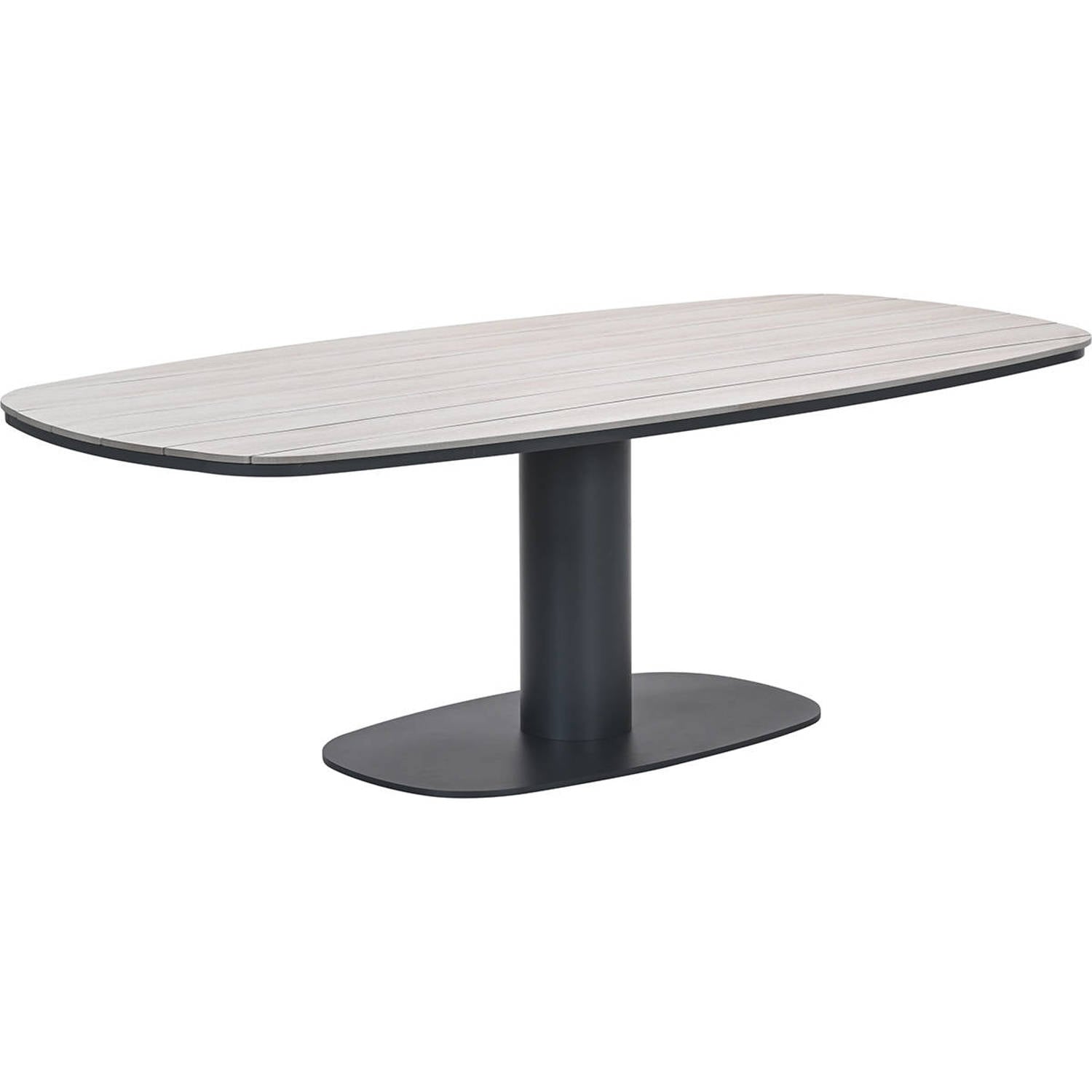 Garden Impressions Newton drum dining tuintafel 230x110 cm carbon black