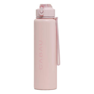 drinkfles Steel Bloom roze