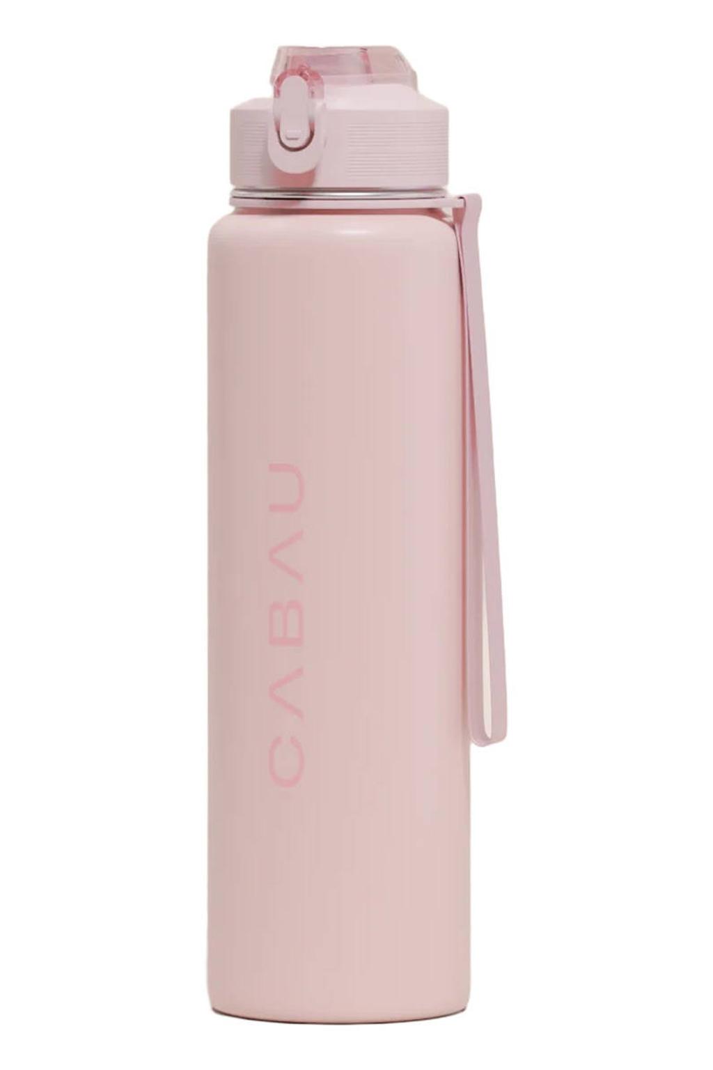 Cabau Lifestyle drinkfles Steel Bloom roze