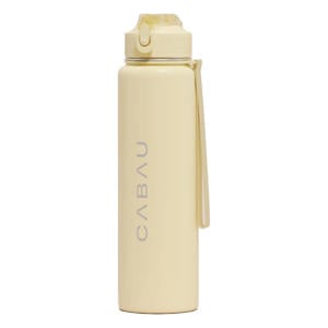drinkfles Steel Bloom geel