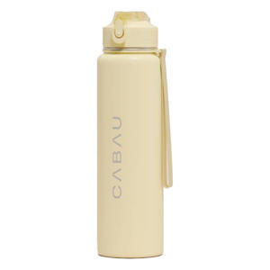  drinkfles Steel  Bloom geel