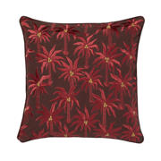 thumbnail: Palais sierkussen Laura Chocolate & Coral (50x50x10 cm)