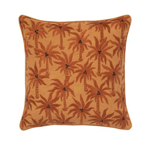 sierkussen Laura Raffia & Caramel (50x50x10 cm)