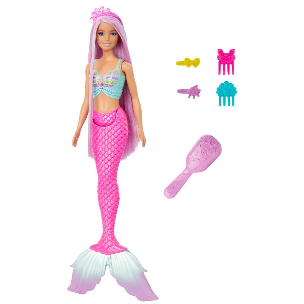 Barbie Fantasy Zeemeerminpop Roze Haar