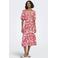 ONLY gebloemde midi jurk roze