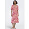 ONLY gebloemde midi jurk roze