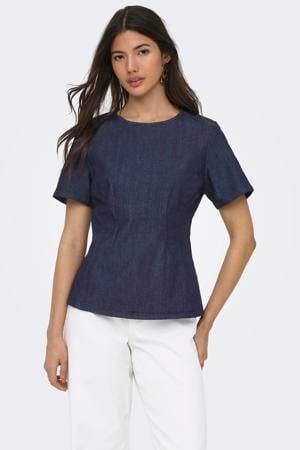 top dark blue denim