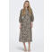ONLY maxi jurk met panterprint bruin
