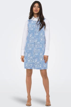 korte jurk light blue denim