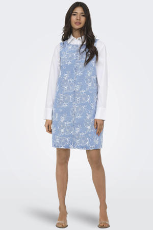 korte jurk light blue denim