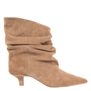 Jenna-2 suède enkellaarzen beige