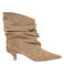 Babouche Jenna-2 suède enkellaarzen beige