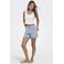 ONLY regular high waist denim short light blue denim