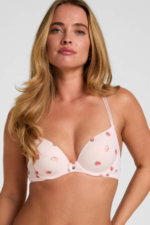 voorgevormde beugelbh Plunge roze