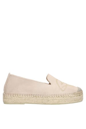 suède espadrilles beige