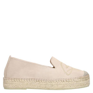 suède espadrilles beige