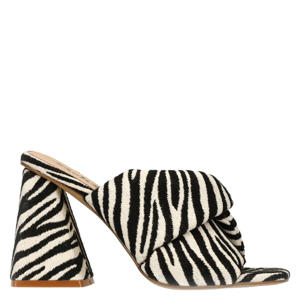 muiltjes met zebraprint zwart