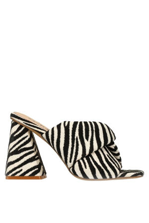 muiltjes met zebraprint zwart